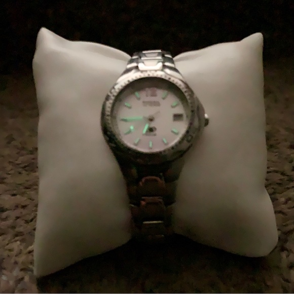 Fossil Blue Woman’s Silver Stainless Steel Water Resistant Watch 3634 - Picture 6 of 12